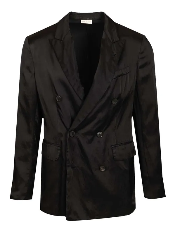 Double-Breasted Jacket Jackets Black