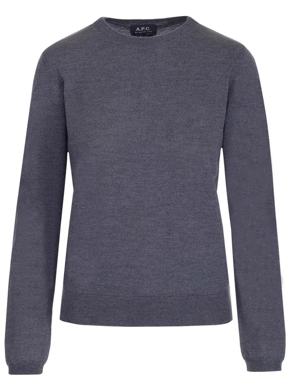 Basic Pullover Knitwear Grey - A.P.C.