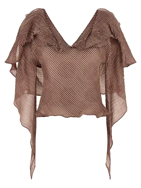 Plexus Shirt And Blouse Bordeaux - Kiko Kostadinov