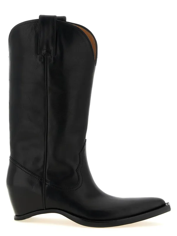 Heel-Less Boots And Ankle Boots Black
