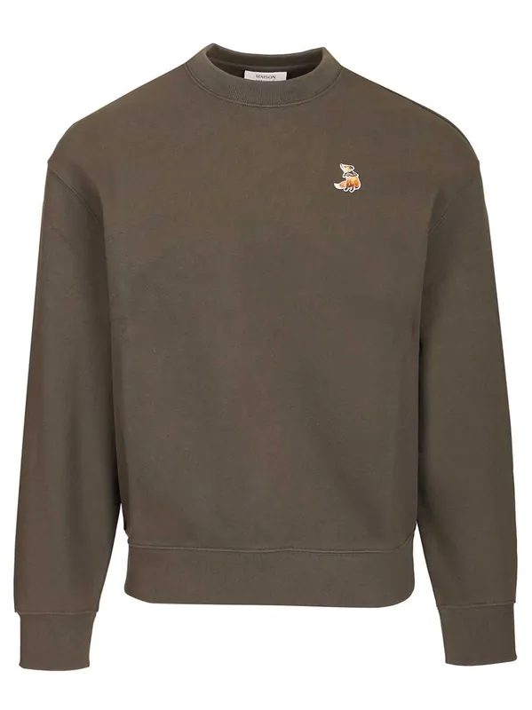 Dreaming Fox Sweatshirts Brown - Maison Kitsuné