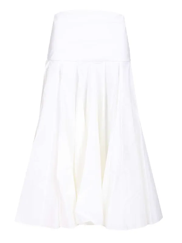 Draped Skirt With Godets Skirts White - Jacquemus