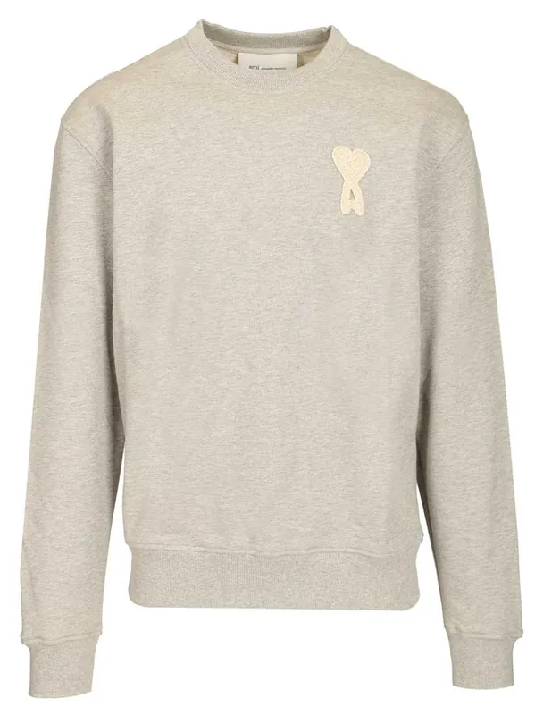 Ami De Coeur Sweatshirt Sweatshirts Grey - Ami Paris