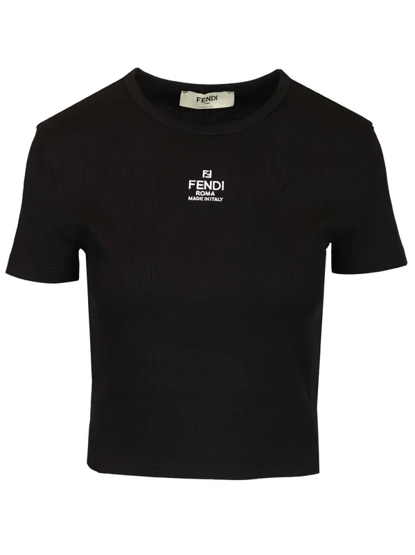 Cropped Top T-Shirt Black