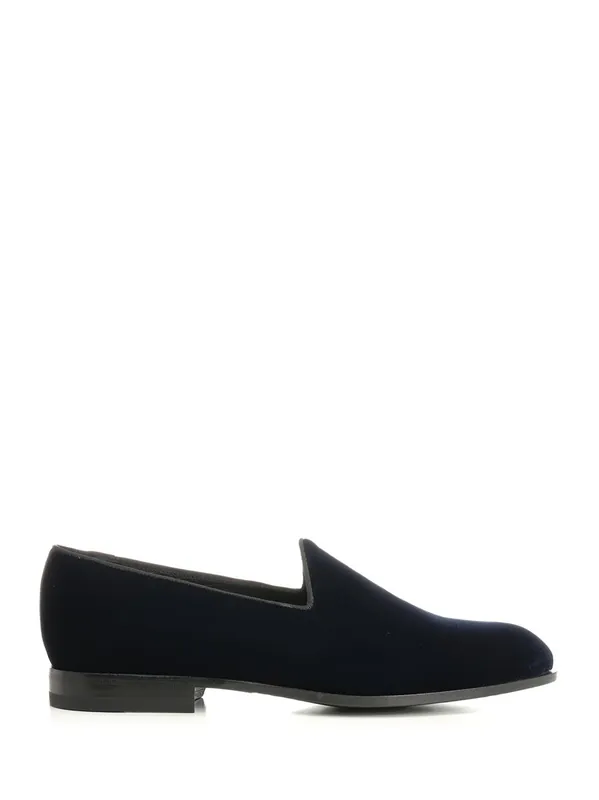 Velvet Moccasin Scarpe Basse Blue - Tagliatore