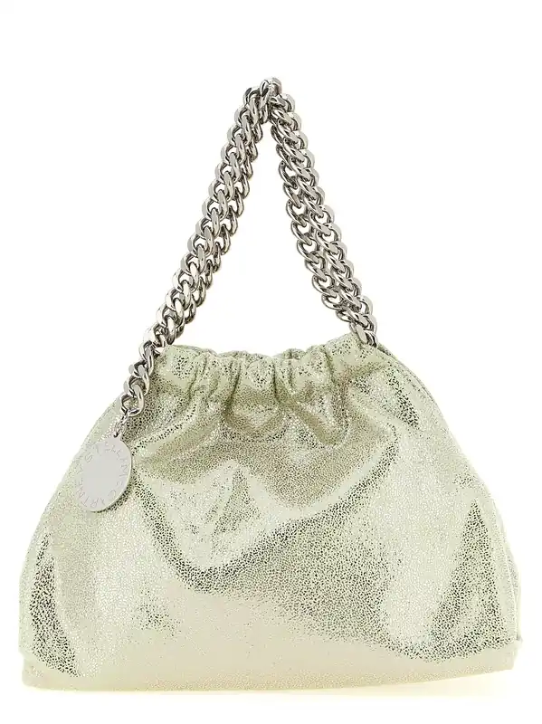Falabella Mini Drawstring Hand Bags Green - Stella McCartney