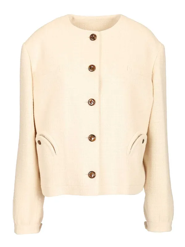 Missy Gliss Bolero Jackets White - Blazé Milano