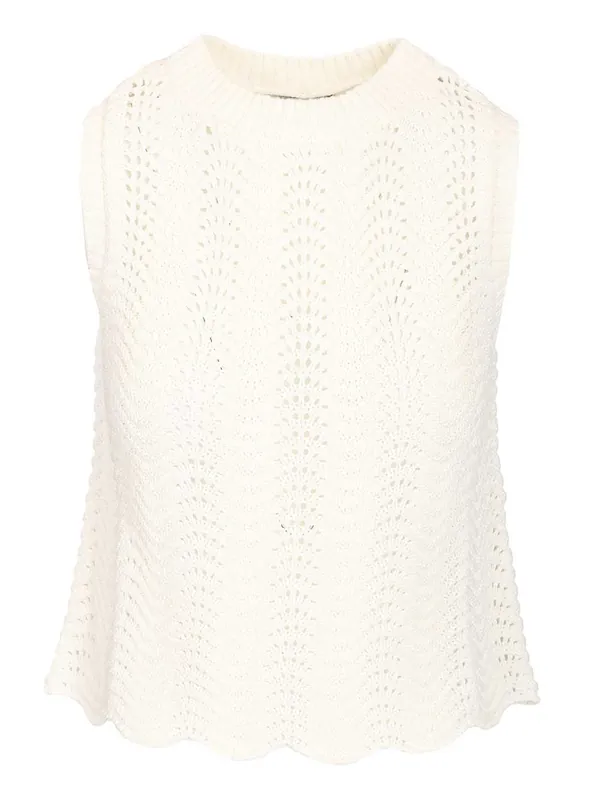 Vittoria 01 Tank Top Tops White - Loulou De Saison