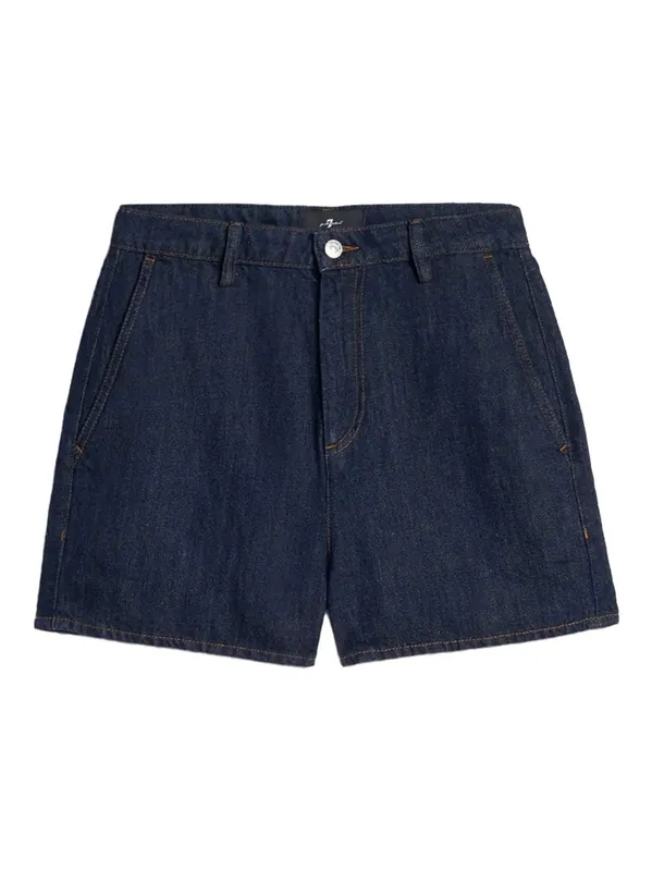 Linen Blend Denim Shorts - 7 For all Mankind
