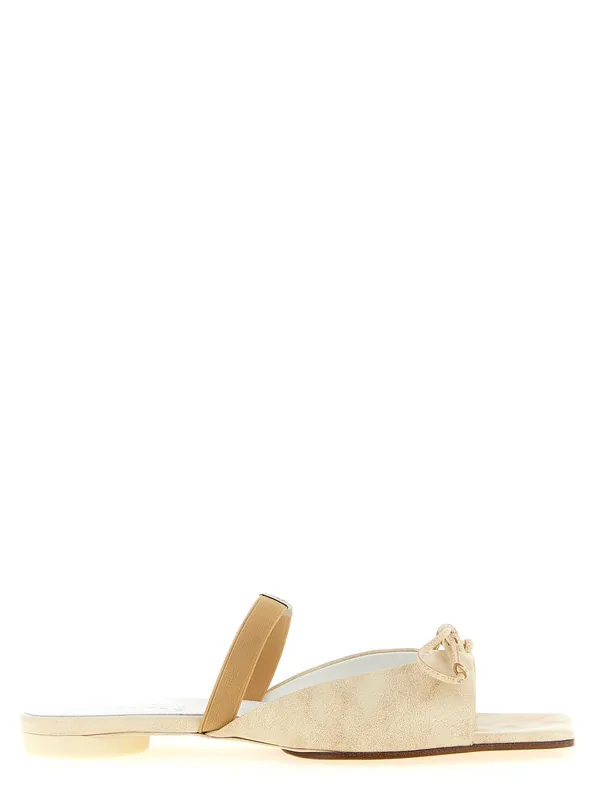 Squared Toe Sandals Beige - MM6 Maison Margiela