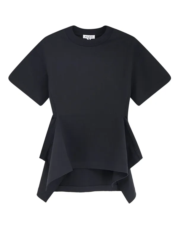 Paneled Cotton T-Shirt