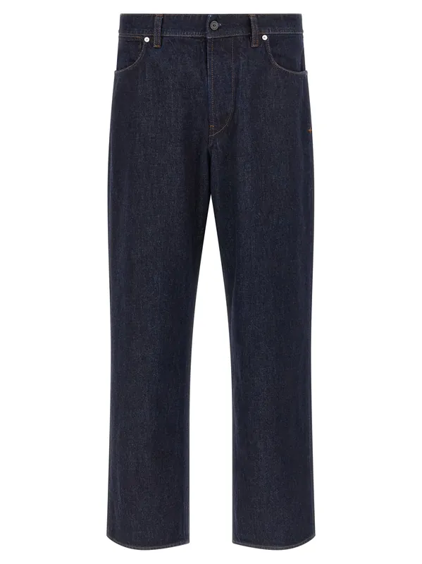 Indigo Denim-Rinsed Jeans Blue