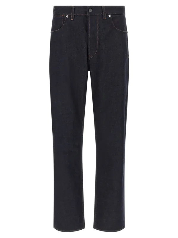 Indigo Denim-Rinsed Jeans Blue