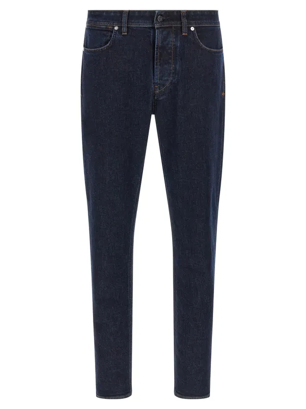 Indigo Denim-Rinsed Jeans Blue