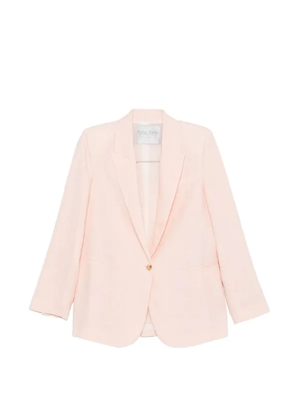 Linen Single-Breasted Jacket