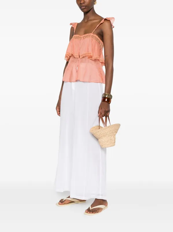 Voile Cotton And Silk Trousers - Forte_Forte