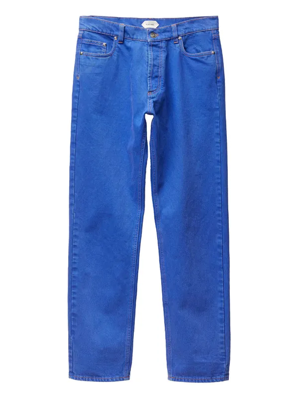 Regular Waist Colored Denim Jeans - Versace