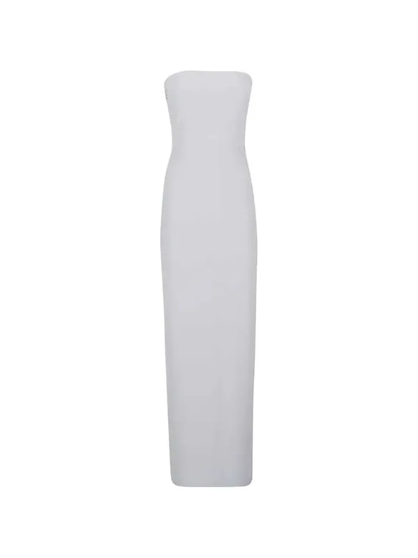 Long Strapless Silk Dress - Norma Kamali