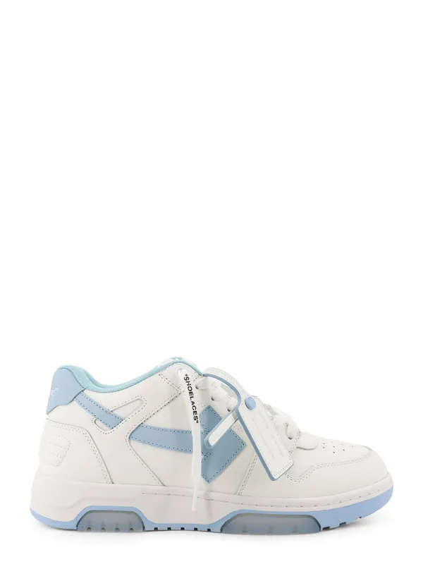Out Of Office Leather Sneakers With Iconic Logo On The Side - Off-White