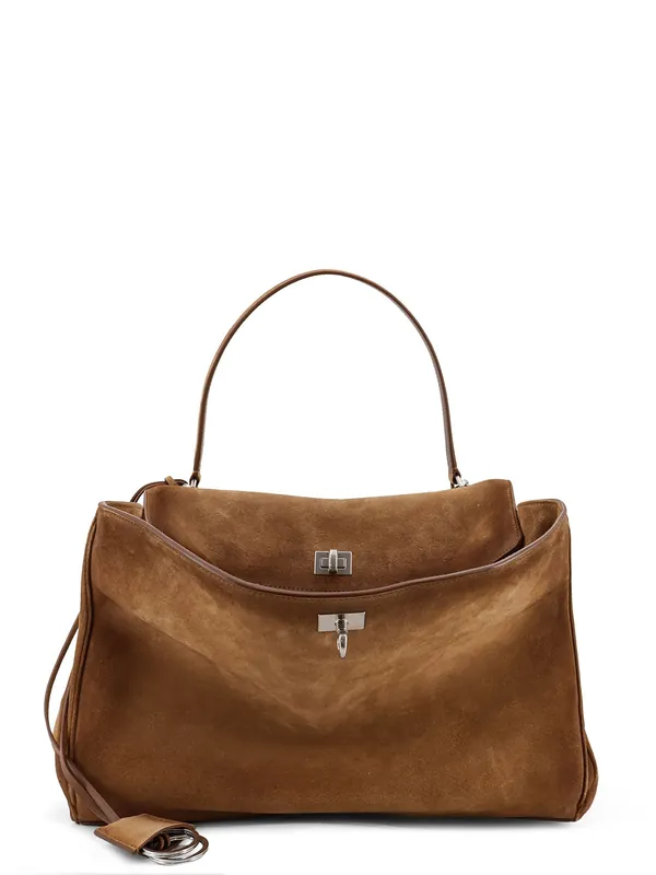 Rodeo M Suede Shoulder Bag - Balenciaga
