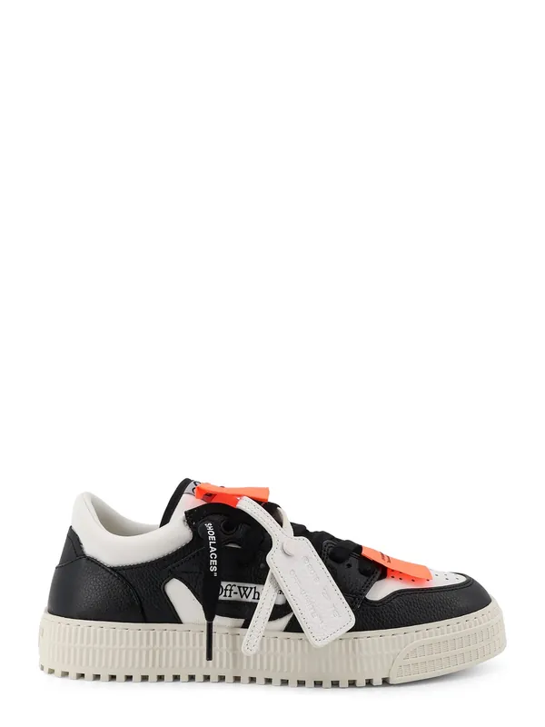 3.0 Court Low Top Leather Sneakers - Off-White
