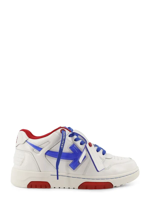Out Of Office Bubble Arrow Leather Sneakers - Off-White