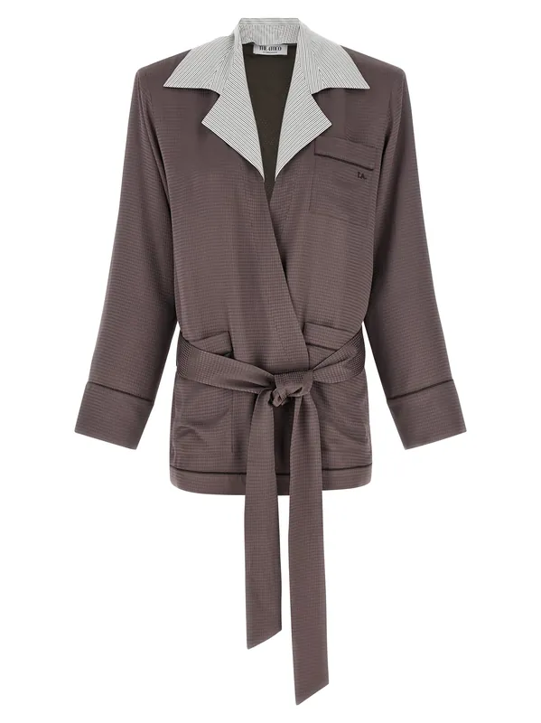 Dressing Gown Blazer Blazers Purple - The Attico
