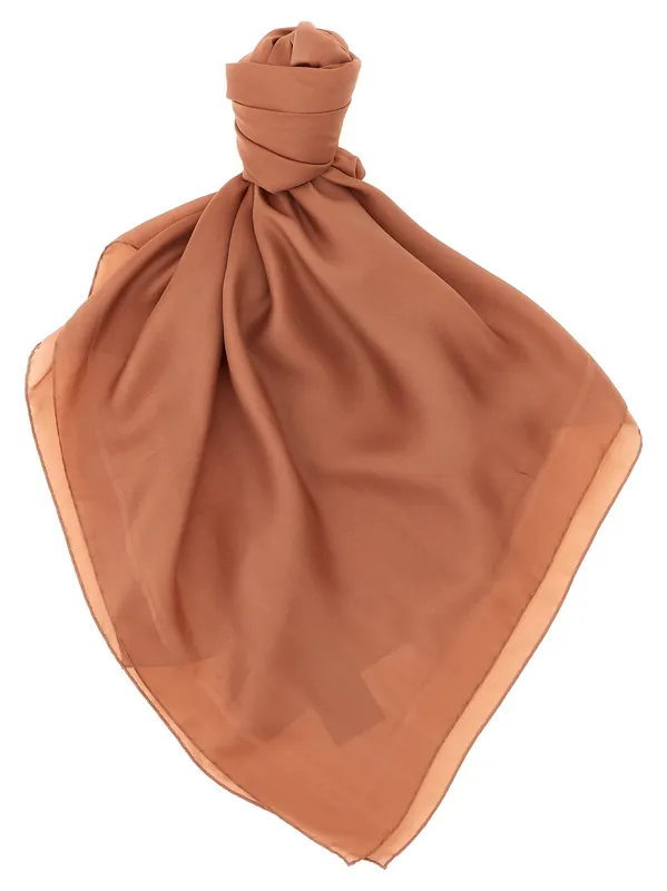 Cassandre Scarves And Foulards Brown - Saint Laurent