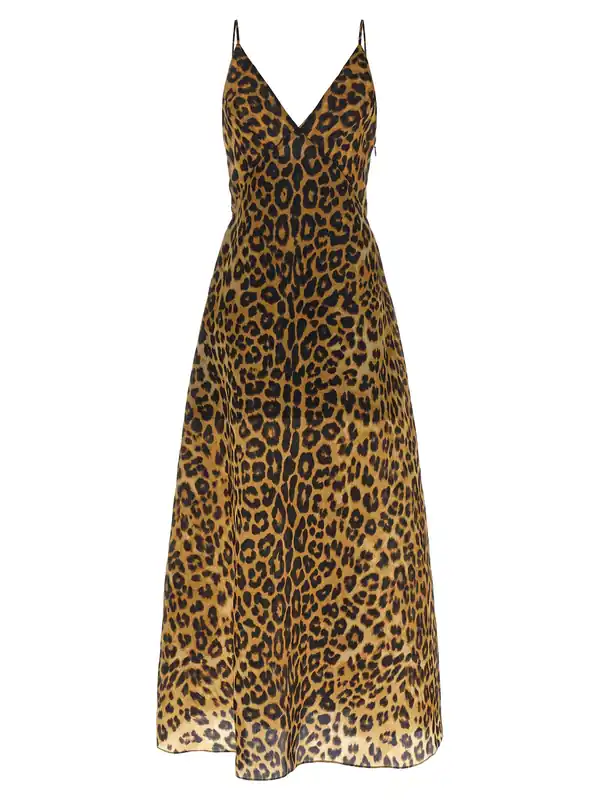 Organza Dress Dresses Brown - Alberta Ferretti