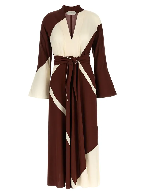 Printed Dress Dresses Bordeaux - Alberta Ferretti