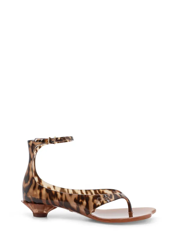 Jelly Tpu Sandals With Animal Print - Chloé