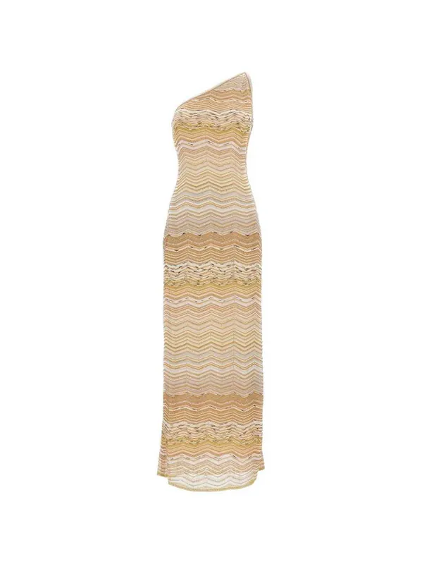 Long One-Shoulder Dress