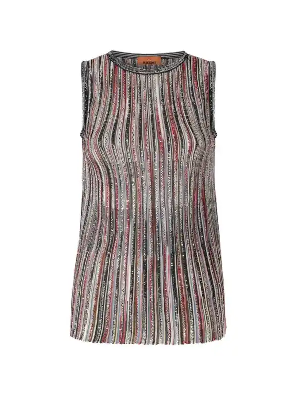 Striped Top Decorated With Sequins - Missoni