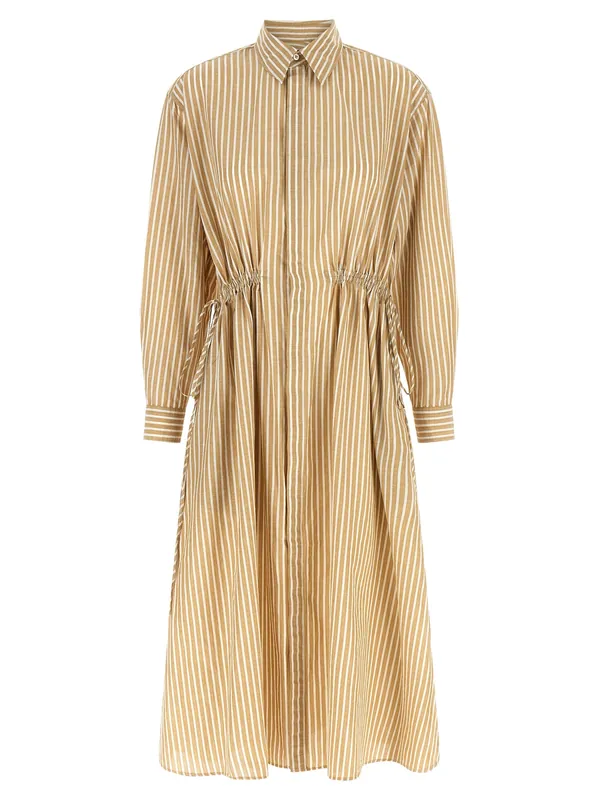 Chemisier Dress Dresses Beige - Polo Ralph Lauren