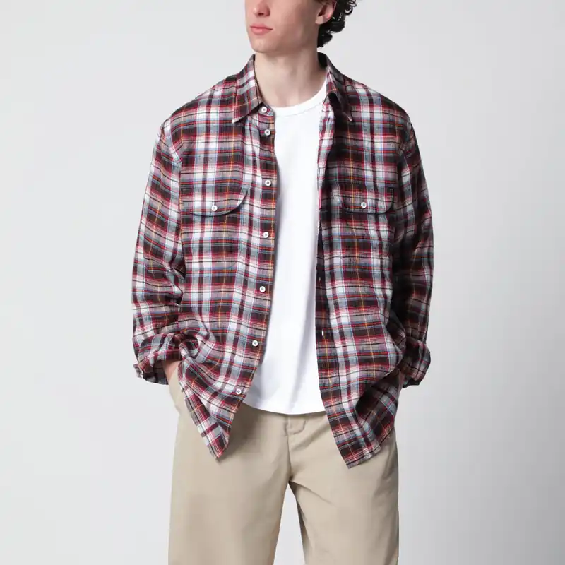 Long-Sleeve Plaid Shirt