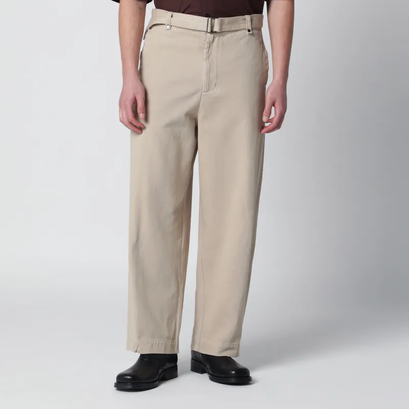 Gully Chino Trousers In Beige - Entire Studios