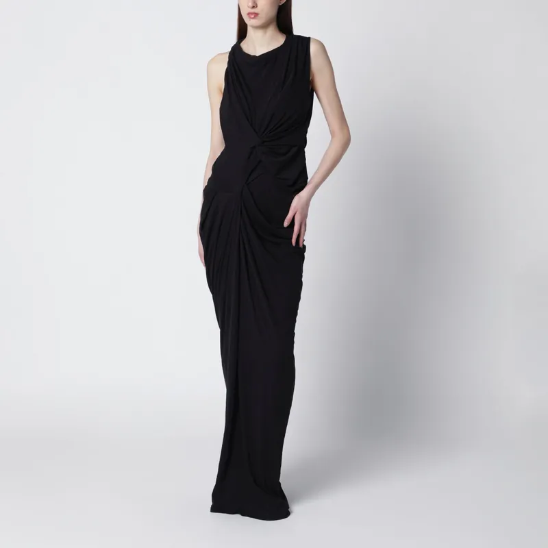 Oaklyn Long Dress In Soot Color - Entire Studios