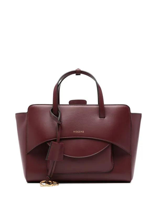 Flap Medium Leather Tote - Hidesins