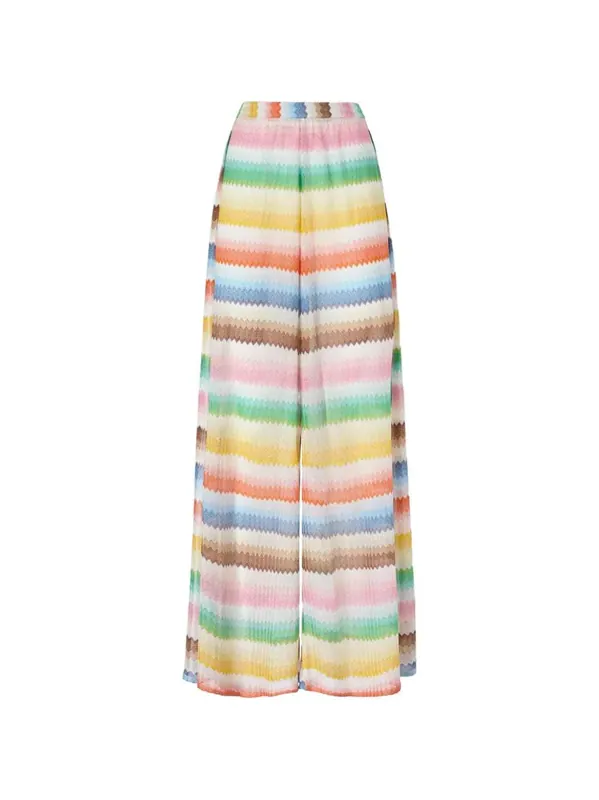 Beach Pants With Zigzag Slit - Missoni