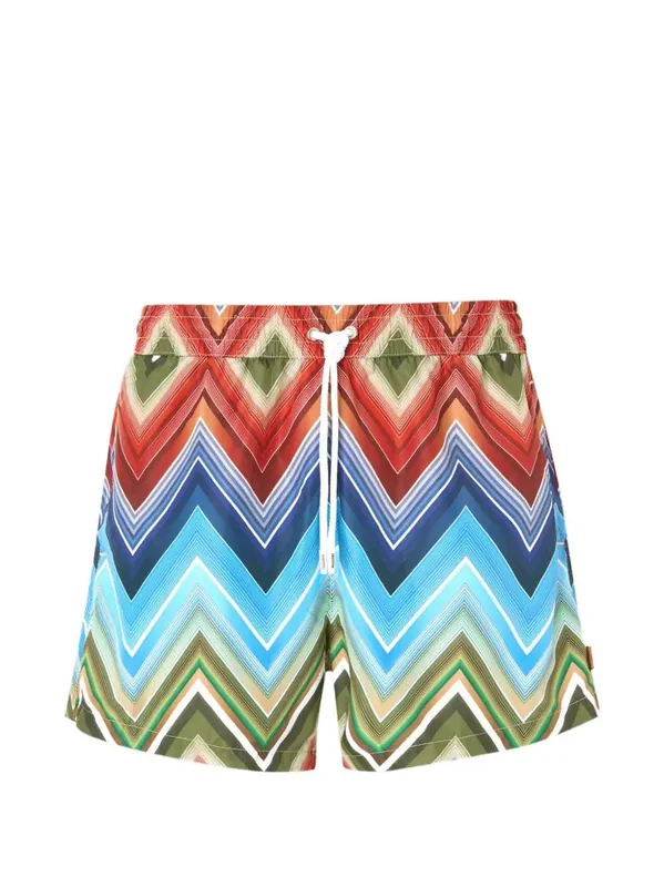 Swim Shorts With Zigzag Print - Missoni