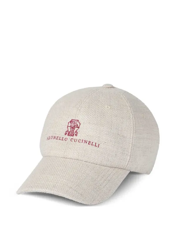 Baseball Cap With Embroidered Logo - Brunello Cucinelli