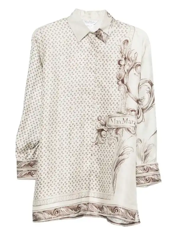 Printed Silk Twill Shirt - Max Mara