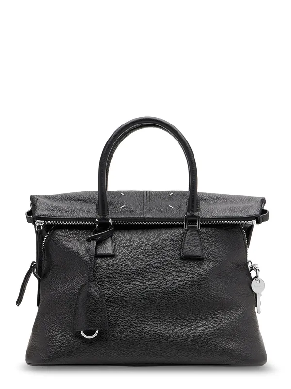 5ac Soft Medium Leather Crossbody Bag With Iconic Stitching On The Front - Maison Margiela