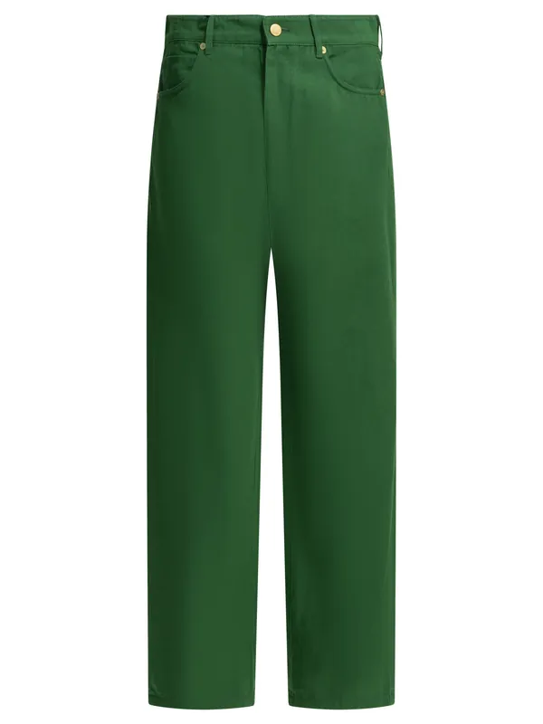 Casual Pants Trousers Green - Max Mara S