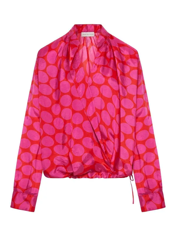 Camicetta Dries Van Noten A Maniche Lunghe Con Allacciatura Allacciata