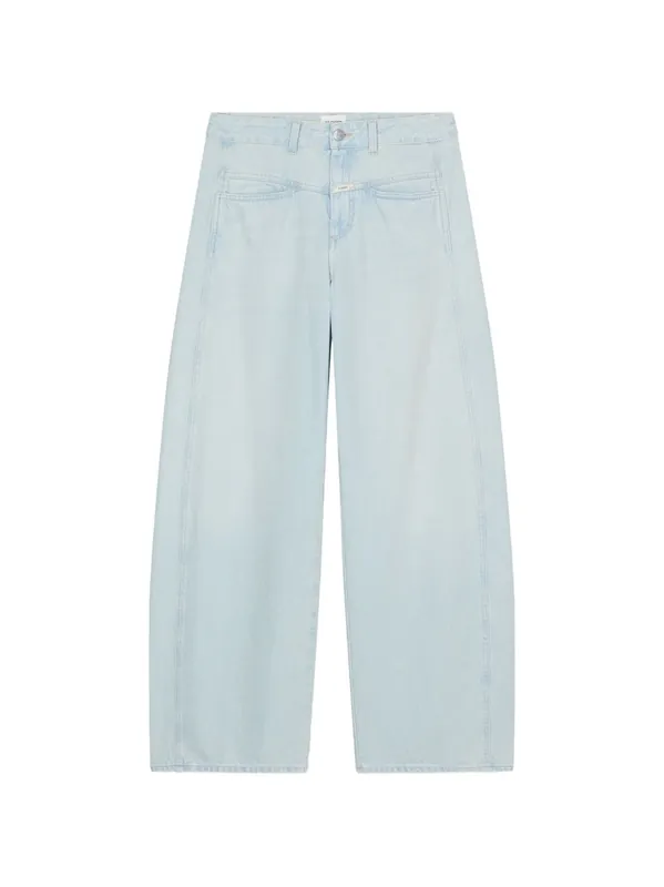 Wide-Leg Denim Jeans