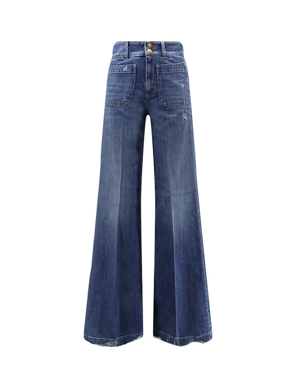 Jane Cotton Blend Jeans - Seafarer