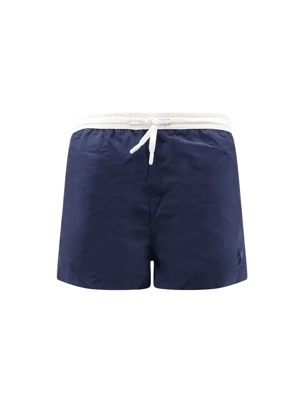 Nylon Swimsuit With Tone-On-Tone Logo