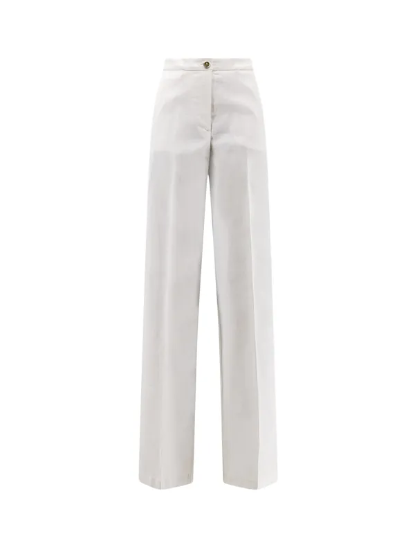 Jacopone Linen And Viscose Trousers - Pinko