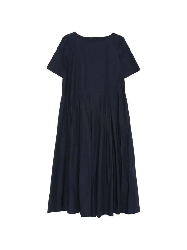 Cotton Pleated Midi Dress - Apuntob